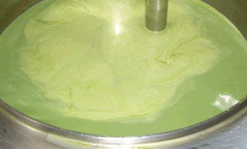 古蓮の手作りアイスクリームの製造工程
